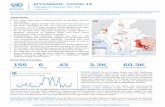 MYANMAR: COVID-19 · Myanmar, COVID-19 Situation Report No. 3 | 2 United Nations Office for the Coordination of Humanitarian Affairs only a small number of returns permitted through