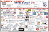 HL Website mar29 - Hobby Lobby...Easter items are not included in Home Decor sale. YOU JUST NEED TO PURCHASE "ONE" SALE ITEM TO EASTER PARTY, CRAFTS & DECORATIONS OFF Plush Animals,