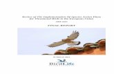 Review of The Implementation Of Species Action Plans for … · 2015-11-11 · 3 Executive Summary The EU has been supporting the development of Species Action Plans for priority