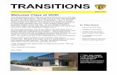 TRANSITIONS · Top Ten Tips for the First Day Get a good night’s sleep Eat breakfast Wear comfortable shoes Be on time Have school supplies Have a comfortable backpack or bag Bring