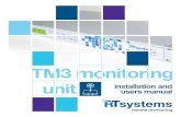 TM3 monitoring unit - rtsystems.co.za · 3 document overview The TM3 Unit Installation and Users Manual describes how to install a TM3 Monitoring Unit, how sensors are connected and
