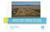 Towards higher yielding, more water efficient crops –elements of … · 2008-10-01 · 05/06 10 fold increase in area sown to Drysdale Low WUE High WUE 12C 13C 12C 13C New selection