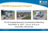 I-39/90 Expansion Project - 511 WI Projects...Title: I-39/90 Expansion Project, Central segment, presentation - US 14/Humes Road reconstruction, business meeting - Dec. 2017 Author:
