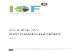 D3.4 POLICY RECOMMENDATIONS · D3.4 POLICY RECOMMENDATIONS 2 / 48 DOCUMENT IDENTIFICATION Project Acronym IoF2020 Project Full Title Internet of Food and Farm 2020 Project Number