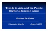 Trends in Asia and the Pacific Higher Education Arena · Asia and the Pacific 48 countries in Asia and the Pacific overthreebillionpeopleover three billion people -almost60percentofthealmost