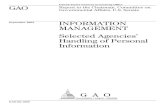GAO-02-1058 Information Management: Selected …management). Handling of personal information varied among the agencies studied. Overall, agencies collected a substantial amount of