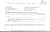 ALDK INDUSTRIES LIMITED A - alokind.com (1).pdf · ALOK INDUSTRIES LIMITED Management Response: The Approved Resolution Plan provides for injection of sufficient funds for meeting