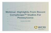 Webinar: Highlights From Recent CompScope™ Studies For ... · • The presentation is 30 minutes long: 25 minutes of slides and 5 minutes for your questions • To submit a question,