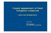 Impact assessment of flood mitigation measures · Flooding probability (1) • Failure mechanism: overflow /wave overtopping the dike • The Design water level is used to assess