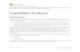 Capability Analysis - Minitab€¦ · Capability Analysis Overview Capability analysis is used to evaluate whether a process is capable of producing output that meets customer requirements.