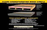 Floor SoundprooFIng Made SIMple - Pronto Marketing · Soundproofing made simple 2900 Westinghouse Blvd. Suite 104 n Charlotte, NC 28273 Phone: (704) 504-1127 n Toll Free (888) 666-5090