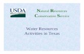 Home | NRCS - Water Resources Activities in Texas · • Cultural Resource Specialist (Calvin Sanders) • Resource Conservationist (Steve Uselton) • Wildlife Biologist (Jimmy Kelly)