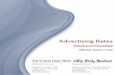 Advertising Rates - TownNews · 2019-04-01 · Advertising Rates Retail and Classiﬁed Eﬀective January 1, 2019 lufkindailynews.com 300 Ellis • PO Box 1089 Lufkin, Texas 75902-1089