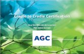 Cradle to Cradle Certification - Vlakglasrecycling...apply to building and interior products 6 AGC Glass Europe Cradle to Cradle Certification program: Overview Certification Process
