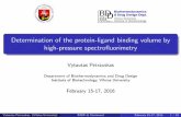 Determination of the protein-ligand binding volume by high ...web.vu.lt/bti/v.petrauskas/wp-content/uploads/2017/...Determination of the protein-ligand binding volume by high-pressure