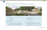 Sustainable Drainage Estates, London · Sustainable Drainage Estates, London ... 58% of residents report that they use the green spaces more often since the works ... This project