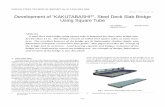 UDC 624 . 3 : 669 . 14 - 462 . 241 Development of “KAKUTABASHI ”, Steel Deck Slab ... · 2012-09-14 · deck slab bridge using square tubes (Fig. 1) as a new bridge con-struction