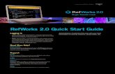 RefWorks 2.0 Quick Start Guide - HSE Libraryhselibrary.ie/wp-content/uploads/2017/05/RefWorks... · RefWorks. For details related to importing data from specific individual bibliographic