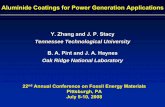 Aluminide Coatings for Power Generation Applications · Oak Ridge National Laboratory 22ndnd Annual Conference on Fossil Energy Materials Pittsburgh, PA July 8-10, 2008