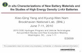 In Situ Characterizations of New Battery Materials and the ... · To screen and study the potentially low cost materials such as LiFe. 1-x. Mn. x. PO. 4. To carry out fundamental