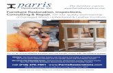 Furniture Restoration, Inspections, Consulting & Repair. On ......Parris Restorations has proudly been serving clients since 1997. Furniture Restoration, Inspections, Consulting &