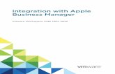 Integration with Apple Business ManagerManager 1 Apple Business Manager is a portal for administrators to manage the Device Enrollment program (DEP), Volume Purchase Program (VPP),