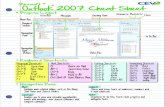 IE Outlook Cheat Sheet - wwvw.icevonline.com · Outlook 2007 Cheat Sheet ... Message Basics Mail Standard Toolbar NNewew PPrintrint MMove to ove to FolderFolder DDeleteelete RReplyeply