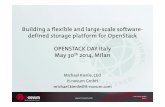 Building a flexible and large-scale software- defined ...files.meetup.com/6653182/4_MATTINO_Michael Kienle_IT Novum_h… · Architecture to provide block-level resources to OpenStack