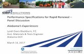 Performance Specifications for Rapid Renewal – …shrp2.transportation.org/documents/04_Blackburn_SHRP2_R...2017/03/14  · Lyndi Davis Blackburn, P.E. Asst. Materials & Tests Engineer