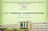 TWELFTH ANNUAL CONVOCATION - Mangalore...of the Senate, degree recipients, distinguished guests, proud Parents, members of the media and my dear colleagues on the faculty and staff