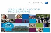 TRAINEE SOLICITOR PROGRAMME - A&L Goodbody · 2017-10-17 · As a Trainee Solicitor at A&L Goodbody, ... Management arm of an international bank. ... LAW FIRM 2016 INDEPENDENT LAW