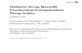 Ontario Drug Benefit Formulary/Comparative Drug Index€¦ · 0.4145 (Interchangeable with Lyrica – GB) DIN/PIN Product Name : Strength Dosage Form Mfr DBP : 02487284 : PMS-Efavirenz-Emtricitabine-Tenofovir