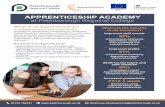 APPRENTICESHIP ACADEMY at Peterborough Regional College · at Peterborough Regional College What is an Apprenticeship? ... (whether web, mobile or desktop applications) to be used