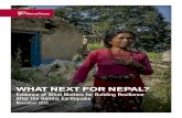 WHAT NEXT FOR NEPAL? - Mercy Corps EART… · When a 7.8 magnitude earthquake struck Nepal in April 2015, just 50 miles outside of the capital Kathmandu, the effects were devastating: