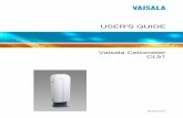 Vaisala Ceilometer CL51 User's Guide · 2015-11-04 · USER'S GUIDE_____ 10 _____ M210801EN-A Contents of This Manual This manual consists of the following chapters: