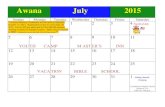 A wana July 20 1 5 - Clover Sitesstorage.cloversites.com/menchvillebaptistchurch/documents... · 2015-09-02 · A wana July 20 1 5 Sunday Monday Tuesday Wednesday Thursday Friday