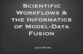 Scientific Workflows & the Informatics of Model-Data Fusion · Workflows • Control the ﬂow of information • More intuitive than raw code • Modular • Heterogeneous • Reusable