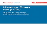 Hastings Direct van policyThis insurance is not available in the Isle of Man or the Channel Islands. Hastings Insurance Services Ltd, trading as Hastings Direct, is authorised and