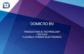 DOMICRO BVdomicro.nl/wp-content/uploads/DoMicro_Pitch-1.pdf · mems sensors medtech microfluidics micro device fab hybrid electronics ... to market - product development and fast