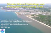 Climate-Altered Hydrology and Ecosystem Forecasting Toolsweb2.uwindsor.ca/lemn/ResearchNeedsWorkshop42_files/PDF...Climate-Altered Hydrology and Ecosystem Forecasting Tools Presented