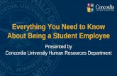 Everything You Need to Know About Being a Student Employee...University Payroll Manager: Brian Marek Student Employees are paid every two weeks The Friday of payday week all timecards