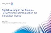 Digitalisierung in der Praxis Personalisierte ... · EngageOne® Video is already proving its worth. Sales Major financial services company explains investments to advisors and customers.