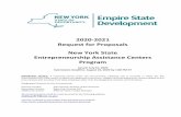 2020-2021 Request for Proposals New York State ... · • Understand the concept of market segmentation, demographics, psychographics and niche markets. • Understand how to create