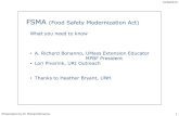 FSMA (Food Safety Modernization Act)nofari.org/.../10/FSMA-Presentation-by-Dr-Bonanno-1... · Presentation by Dr. Richard Bonanno 3 FSMA… •Disclaimers •Proposed rules are hundreds