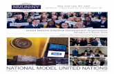 NATIONAL MODEL UNITED NATIONS · The United Nations Industrial Development Organization (UNIDO) is a specialized agency of the United Nations (UN) that “promotes industrial development