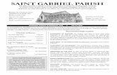 SAINT GABRIEL PARISH · 07-07-2015  · Sacramental records may be obtained by calling Saint Gabriel Parish during business hours from 9:00 am - 3:00 pm, Monday through Thursday;