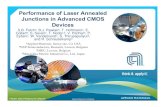 Performance of Laser Annealed Junctions in Advanced CMOS ......NMOS 1.4 A 1.5 A • 1.4-1.5Å ... 200 1,000 1,100 1,200 1,300 1,400 1,400 1,200 1,000 800 600 Spike 1050°C 990°C 1010°C