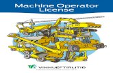 Machine Operator License - Vinnueftirlitið · J Forklift, Lift Capacity ≤ 10 t K Forklift, Lift Capacity > 10 t L Rollers M Paving Machines and Millers P Loading Cranes, Lift capacity