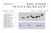 ISLAND NATURALISTNATURE PEI - NATURAL HISTORY SOCIETY OF PRINCE EDWARD ISLAND P.O. BOX 2346, CHARLOTTETOWN, P.E.I. C1A 8C1 Meetings are held of the first Tuesday of the month from
