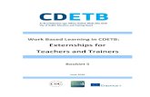 Externships for Teachers and Trainers - Skills4Work Projectskills4workproject.eu/wp-content/uploads/2017/01/CPD-Booklet-5-Ski… · What is an Internship? An internship involves first